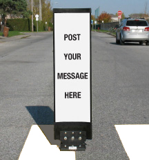 Flexible custom sign post