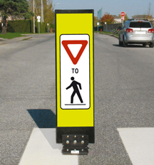 Pedestrian Crosswalk sign