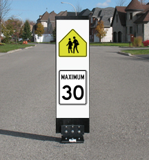 Flexible 30 km/h Traffic Calming sign - School Zone area - WC-1