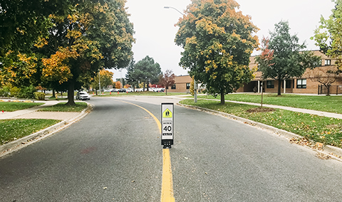School zone traffic calming measure - City of Markham, ON