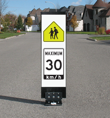 Traffic calming School Zone sign - WC-1 Maximum 30